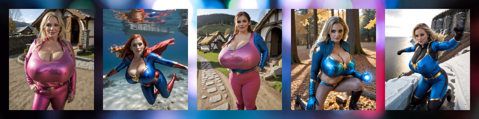 Busty Superheroes